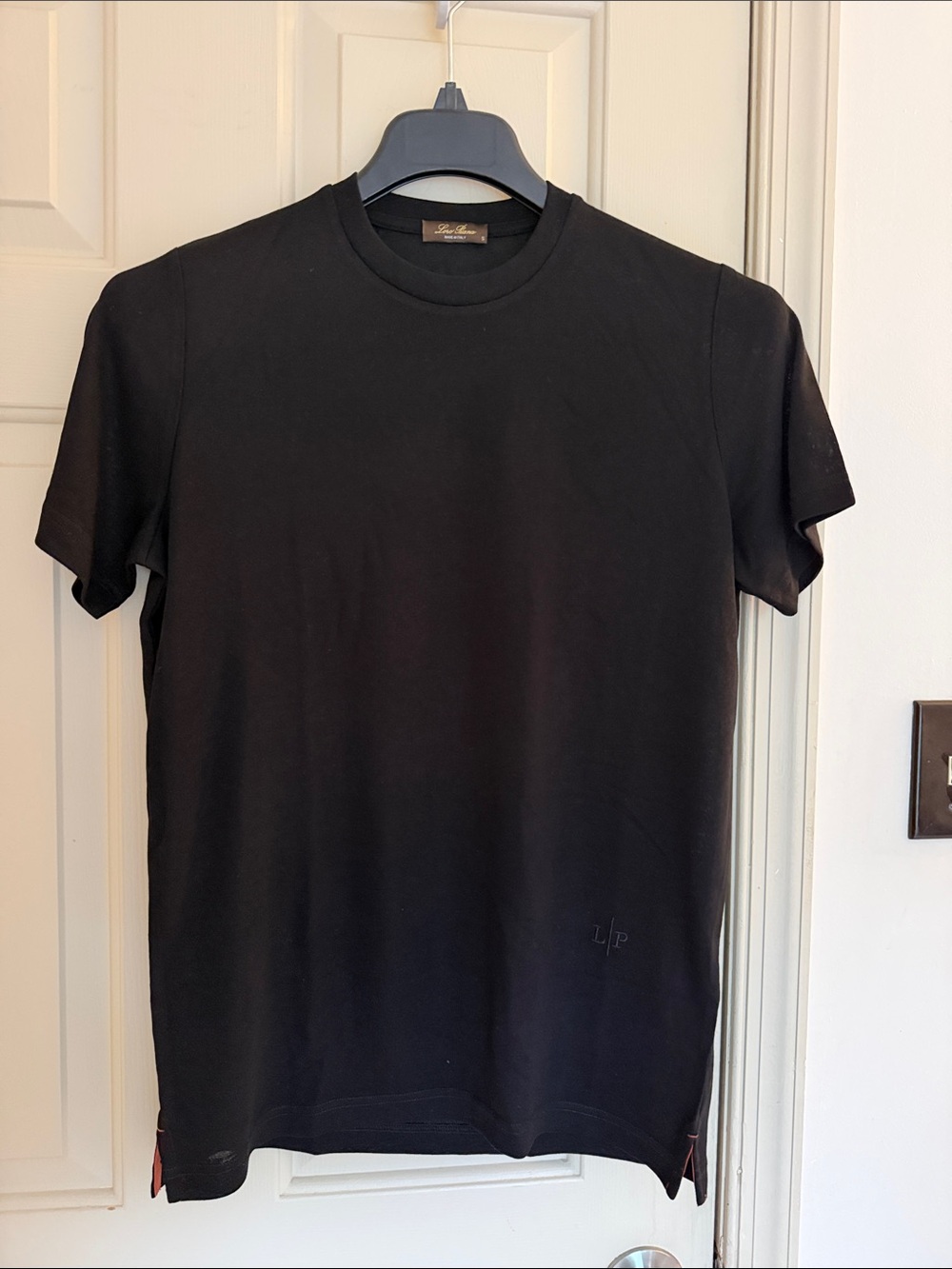 Loro Piana Black Short Sleeve Crew Neck Tee